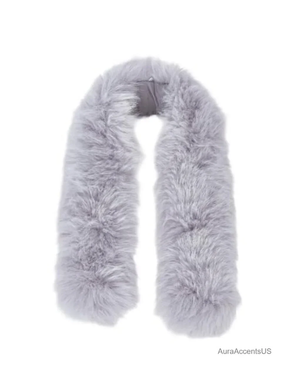 Faux Fur Collar Scarf Wrap Winter Neck Warmer Detachable Coat Jacket Hood Trim